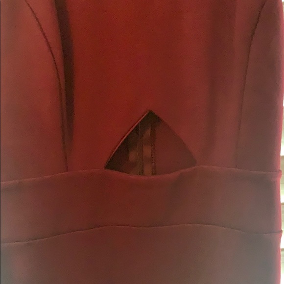 Maroon keyhole cocktail/homecoming bodycon dress - Picture 4 of 5